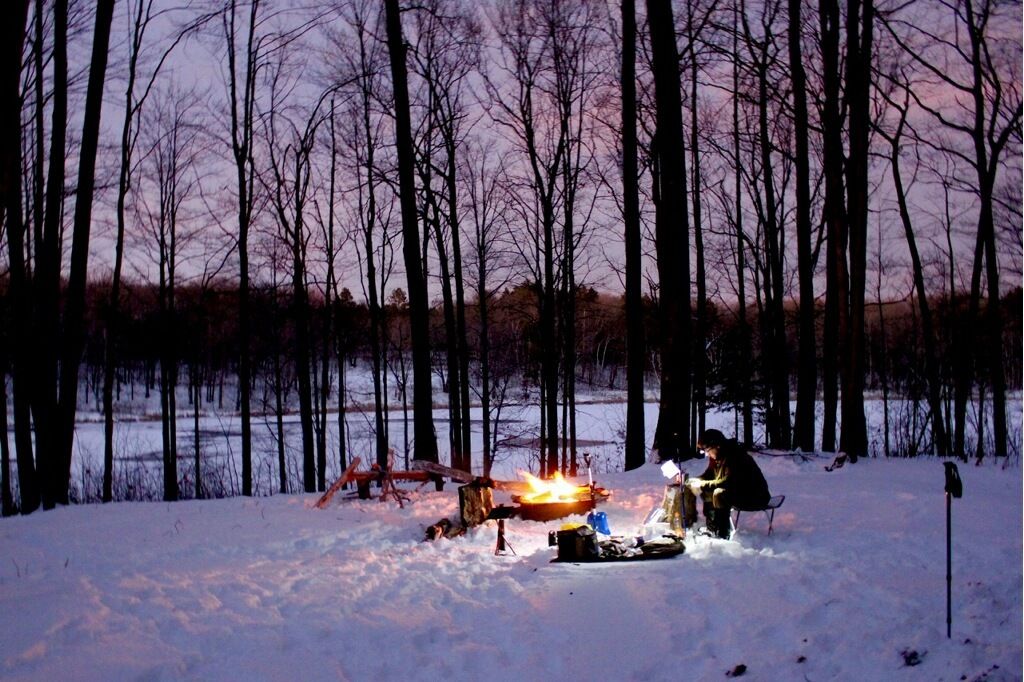 Michigan Hoist LakeReid Lake Foot Travel Areas 2016 New Years Weekend